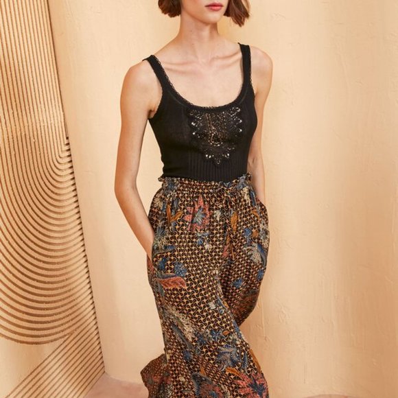 ULLA JOHNSON Sawyer Pants in Gerbera - Picture 4 of 13